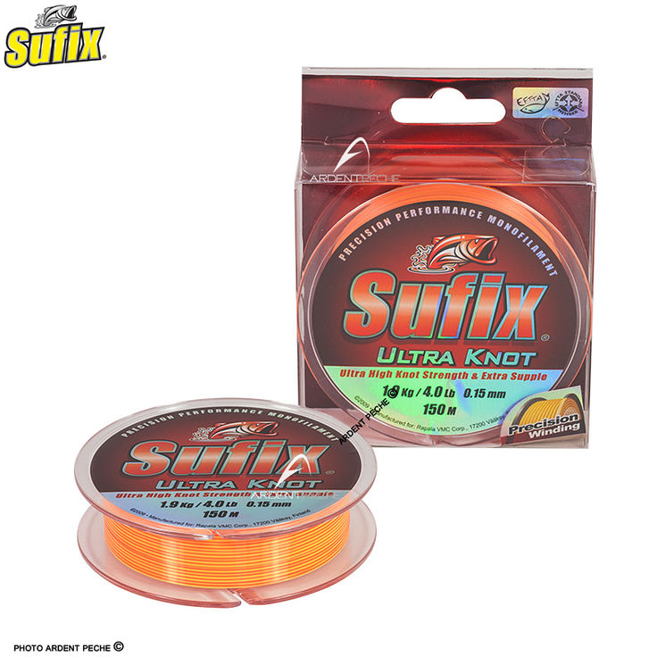 Fils nylon SUFIX Ultra knot bicolore 150m