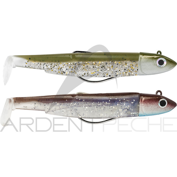 Leurre souple FIIISH Black minnow double combo 90