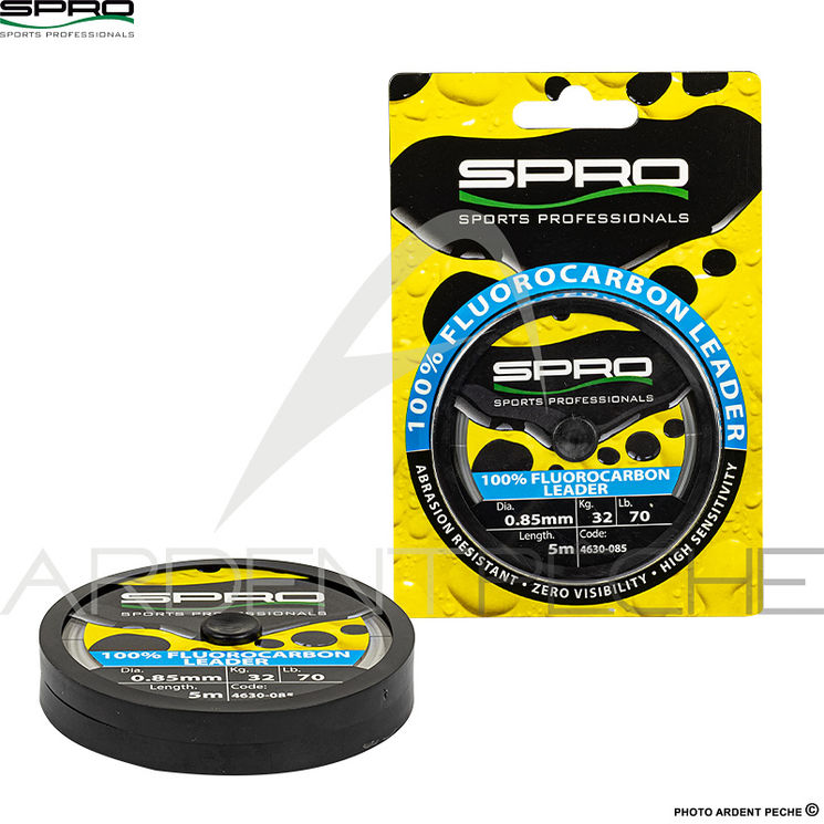 Fils fluorocarbone SPRO 100% Fluorocarbon leader