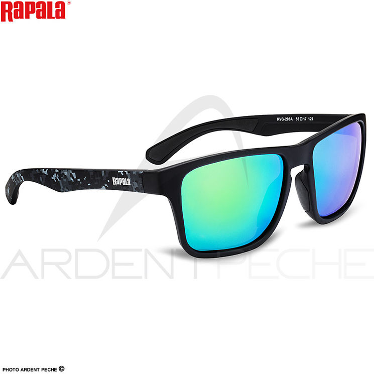 Lunettes polarisantes RAPALA Urban vision gear Noir rouge Vert miroir