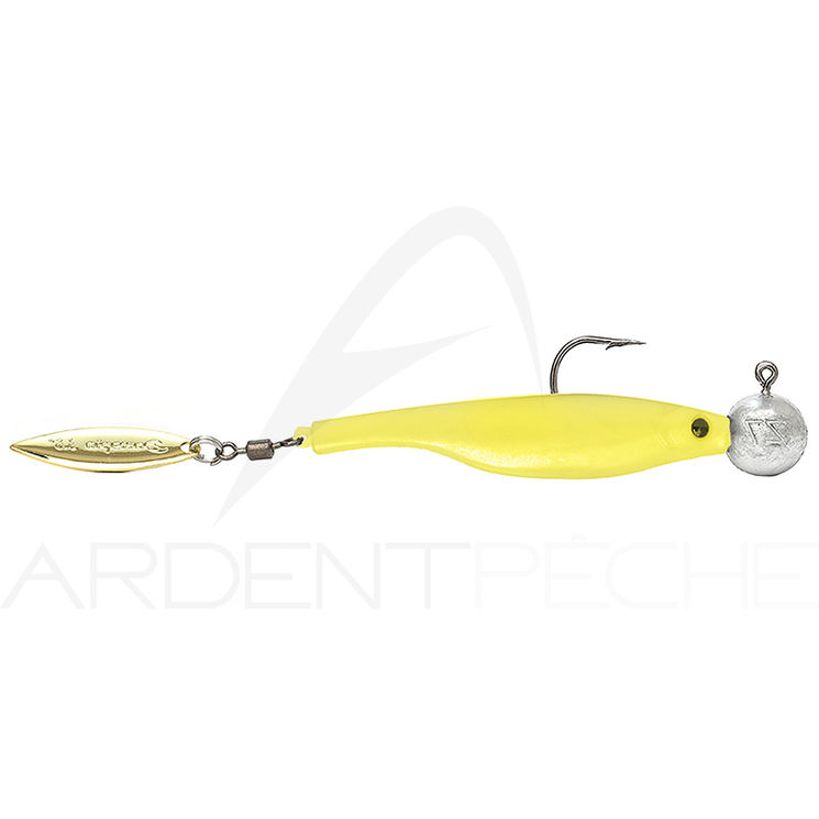 Leurre souple HYPERLASTICS Dartspin round jig head 3.5 7g