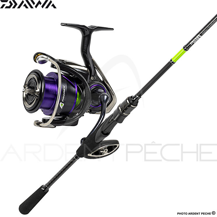 Pack spinning DAIWA Prorex E 802 H MH + Prorex V LT 3000 C XH