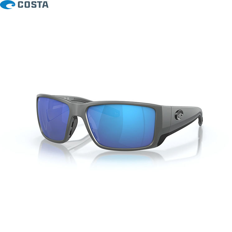 Lunettes polarisantes COSTA DEL MAR Blackfin pro Matte gray Blue mirror 580G