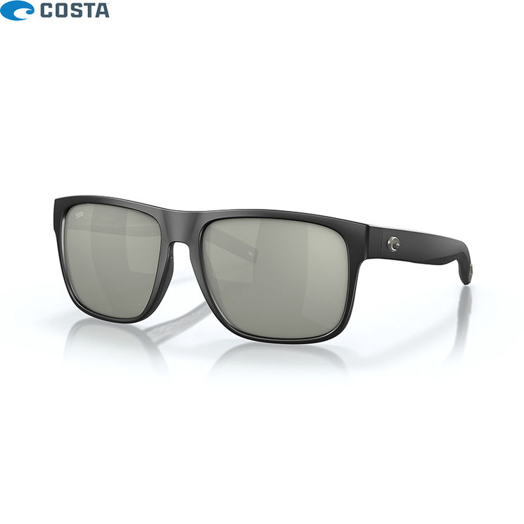 Lunettes polarisantes COSTA DEL MAR Spearo XL Matte black Gray silver mirror 580G