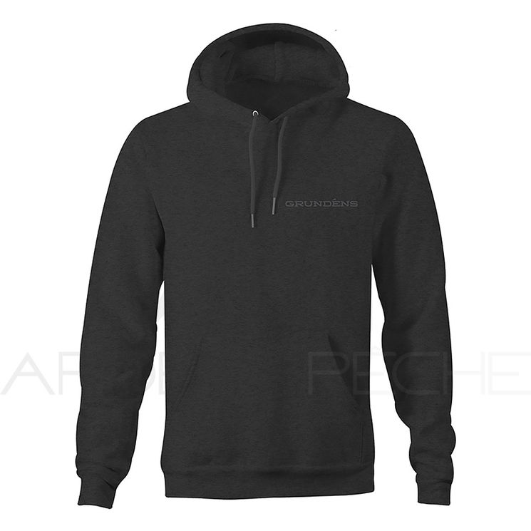 Sweat GRUNDENS Displacement hoodie black heather