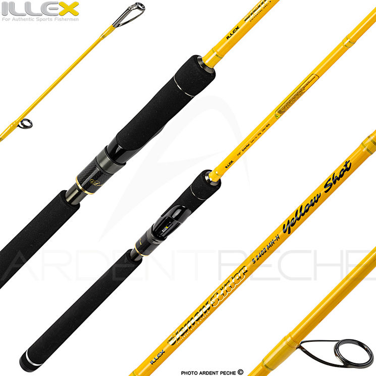 Canne spinning ILLEX Ashura Element rider X5 S 2402 MH H Yellowshot