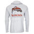 Sweat SIMMS Tech Hoody Artist Series Trout Logo Flame Sterling