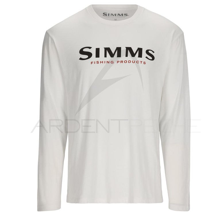 Sweat SIMMS Logo Shirt LS White