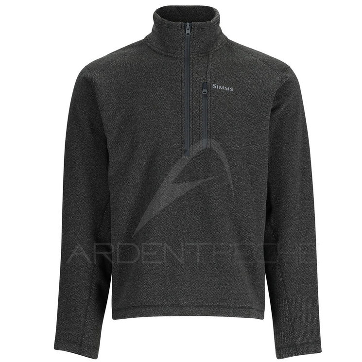 Sweat SIMMS Rivershed Half Zip Black Heather