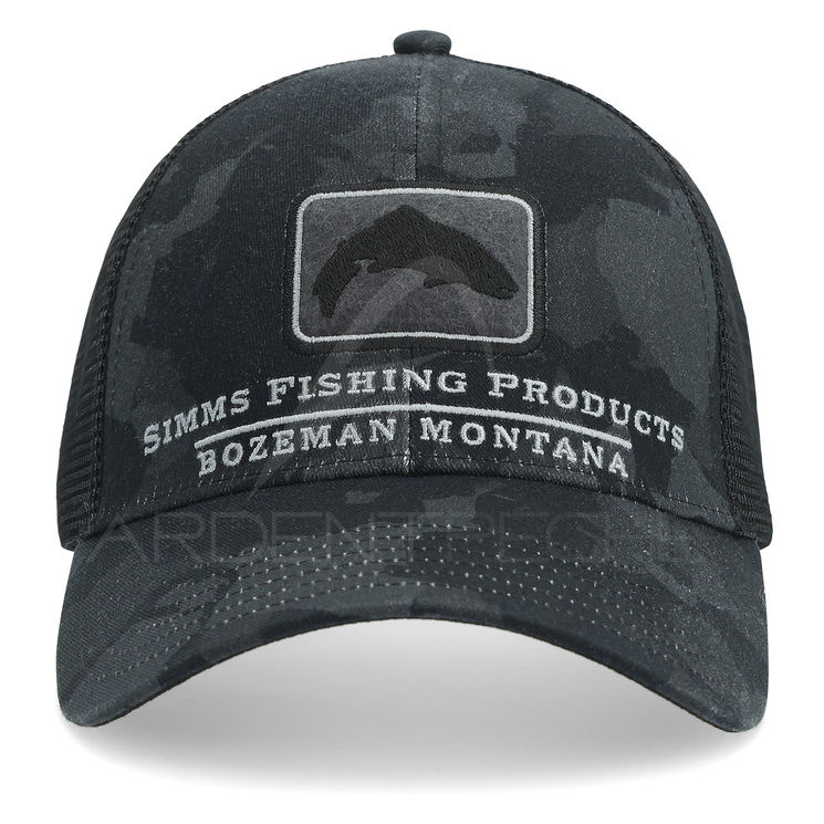 Casquette SIMMS Trout Icon Trucker Regiment Camo Carbon