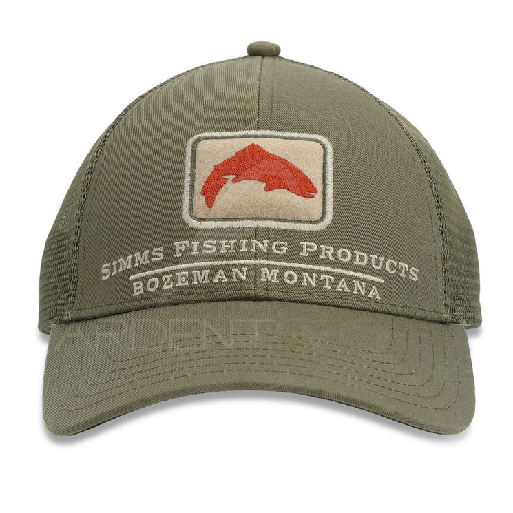 Casquette SIMMS Trout Icon Trucker Riffle Green