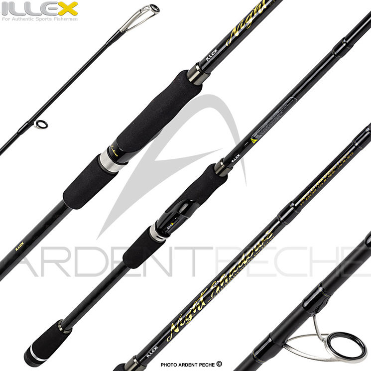 Canne spinning ILLEX Night shadows S 2052 H Monster jerk special démo