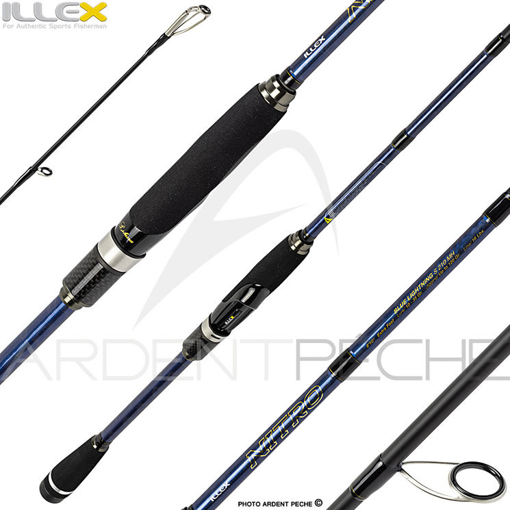 Canne spinning ILLEX Nitro S 210 MH Blue lightning démo