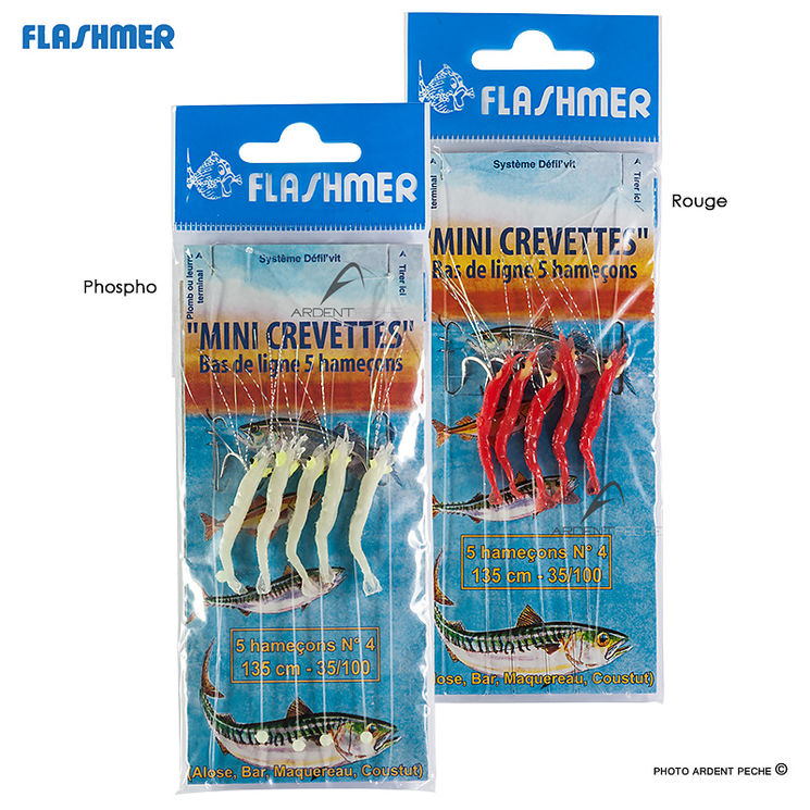 Bas de ligne Mini crevettes FLASHMER