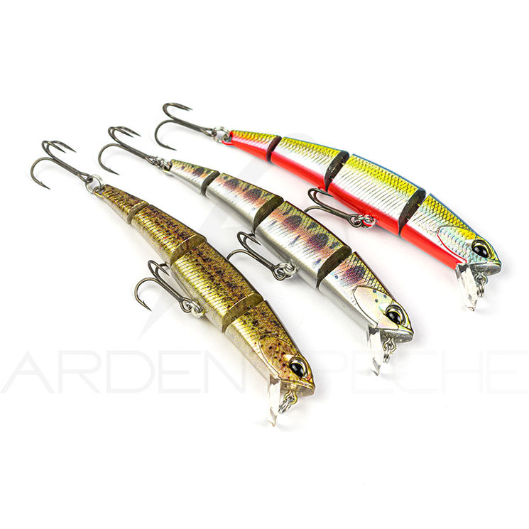 Pack de 3 poissons nageurs truite DUO Ryuki Quattro 70 S