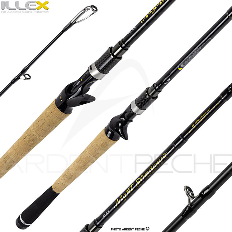 Canne casting ILLEX Night shadows B 220 XXH La brute