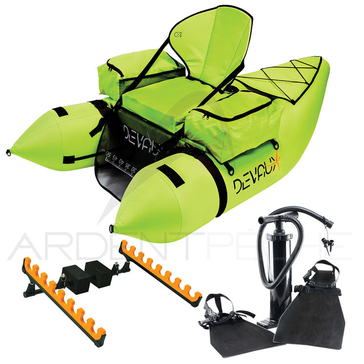 Float tube DEVAUX CAP-V2000 CHARTREUSE + KIT