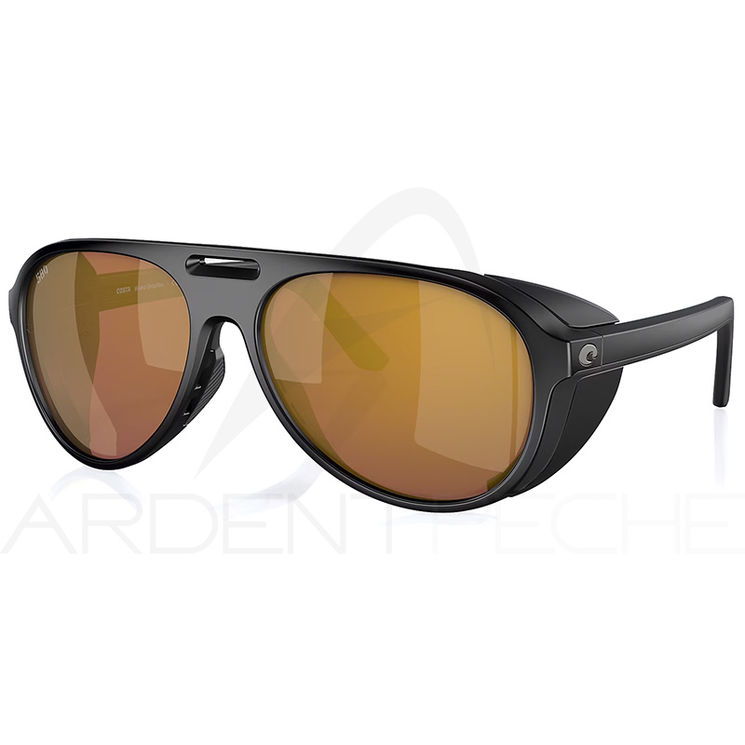 Lunettes polarisantes COSTA DEL MAR Grand catalina Matte black Gold mirror 580G