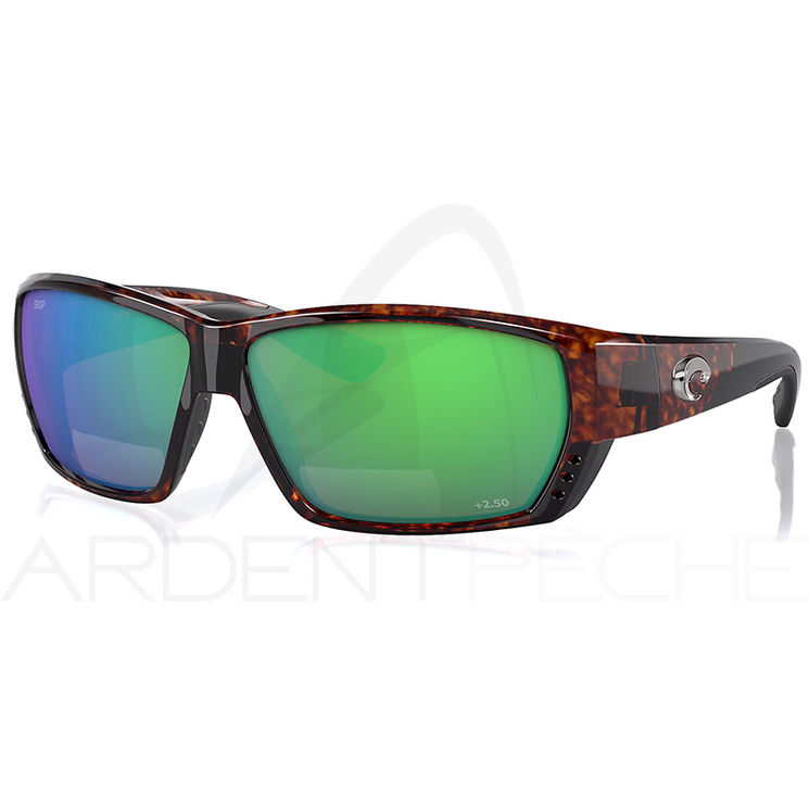 Lunettes polarisantes COSTA DEL MAR Tuna alley readers 2.50 Tortoise Green mirror 580P